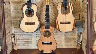 Awesome Ukuleles from South Dakota - Bird on a Wire - 'Speedwell', 'Flock' & 'Crosshouse'