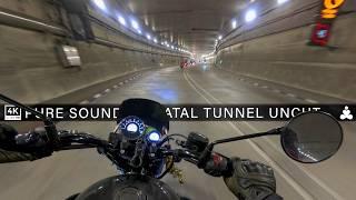 [Uncut] Atal Tunnel 9 KM Long | Pure Exhaust Sound | 4K ASMR | RE Meteor 350 | Raw Onboard | Rohtang