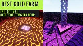 Simple Gold farm that produces over 790k (now 1.65M/h) Voidcraft SMP - TNT LOOTINg