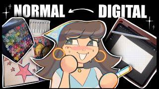 DIGITAL ARTIST TRIES TRADITIONAL ART (Ohuhu, sketchbook, draw with me, Q&A)