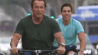 Arnold Schwarzenegger Enjoys Bike Ride With Look-alike Son Joseph Baena