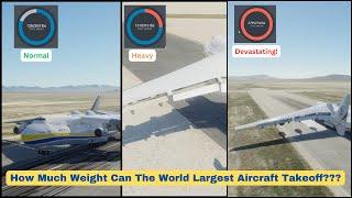 How Much Weight Can the World Largest Aircraft (Antonov 225) Takeoff???