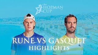 Holger Rune vs Richard Gasquet (Denmark vs France) Hopman Cup 2023