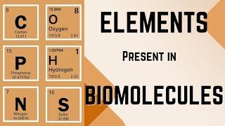 Elements present in Biomolecules | Animation