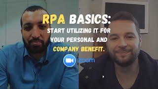 RPA Basics: Start utilizing it for your personal and company benefit