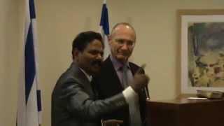 Israel Jerusalem Tour KONA SHOWRY BABU HONORED IN JERUSALEM BY ISRAEL TOURISM MINISTER ON 30 11 14