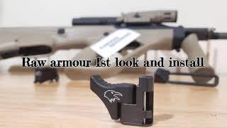 1st look & installed of the Corvus defensio charging handle  RAW aromer version