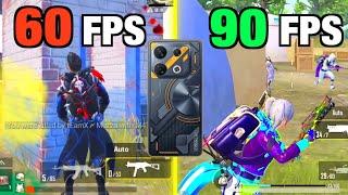 60 fps Vs 90 fpsinfinix GT 10 Pro FPS Comparison TEST | infinix GT 10 Pro PUBG / BGMI TEST 2023