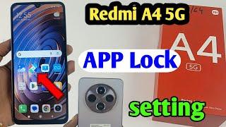 redmi a45g app lock setting/redmi a4 me App Lock kaise lagaye/redmi a45g