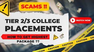 How to get Highest Package in MBA ? || 100 % Placements || SCAMS !!