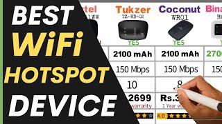 Best WiFi Hotspot Device in 2022 | Best All Sim Support Hotspot device | Best Hotspot Dongle Device