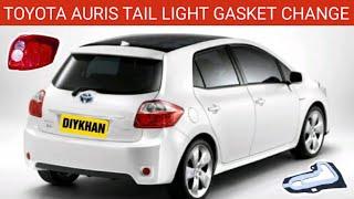 How to Fix a Tail Light Water Leak on Toyota Auris Corolla. Toyota Auris Tail Light Gasket Change