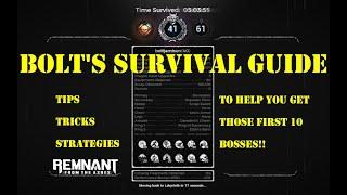 Remnant from the Ashes: Survival mode guide - Tips to help you beat those 1st 10 bosses!!