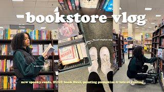 *cozy* fall bookstore vlog️spend the day book shopping at barnes & noble with me + HUGE book haul