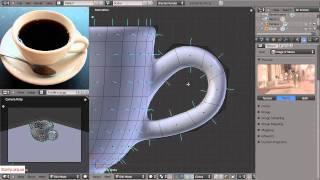 Видеоучебник по Blender 2.5. (2 - Моделирование чашки, ч. 3)