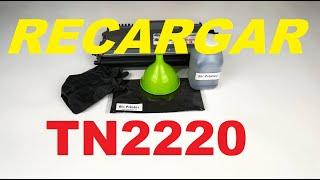 TONER BROTHER TN2220 TN2210 COMO RECARGAR Y POSICIONAMIENTO ENGRANAJE RESET