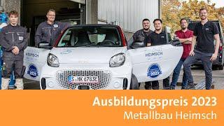 Ausbildungspreis 2023: Metallbau Heimsch