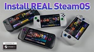 How To Install REAL SteamOS on the ROG Ally, Legion GO and Others!
