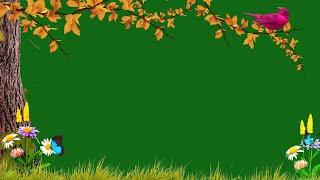 Tree Green Screen Animation / Nature Green Screen Background / Green Screen Effects / Green Screen