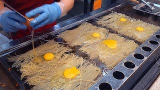 Cheese Bomb! Amazing Cooking Process Using Grilled Chewy Noodles - Korean street food