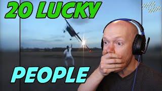 20 LUCKY PEOPLE CAUGHT ON CAMERA - Reaction