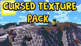 I FOUND A CURSED TEXTURE PACK IN MINECRAFT! (Minecraft Bedrock Edition)