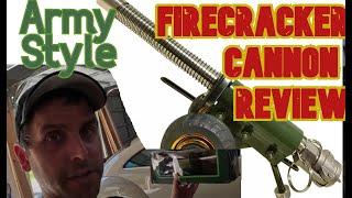 Viral Army/Military Blow Back Fire Cracker Canon Unboxing/Review My Honest Review