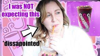 Trying Dunkin' Donuts new SUGARPLUM drinks! | Courtney Bond