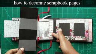 how to decorate scrapbook pages | diy scrapbook page ideas