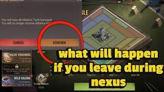 State of Survival:  leave or join mid-way ? (THE NEXSUS)