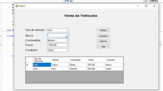 Introducir datos de Combobox a Datagridview con botones, Visual Basic