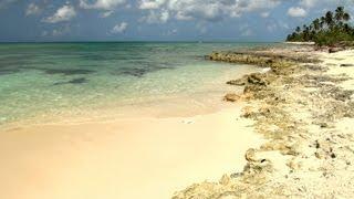 Meditation on the beach with ocean waves - relaxation video