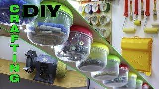 DIY. Обустройство мастерской №4. Система хранения. Подсветка. Порядок. Workshop upgrade