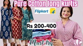Summer wear cotton kurti Haul under 400Daily wear affordable kurti l Flipkart Haul #kurti #summer