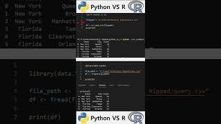 Python VS R: Reading CSV Files