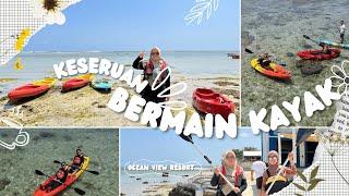 Serunya Bermain “Kayak” di Ocean View Ujung Genteng