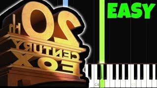 20th Century Fox [Easy Piano Tutorial] (Synthesia/Sheet Music)