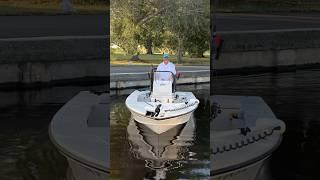 Docking in tight spaces #fishingadventure #fishing #outdoors  #docking  #everglades #skiff #boat