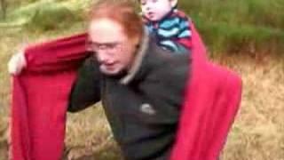 Rucksack Carry with long Didymos wrap Babywearing Mama