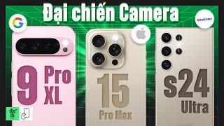 Google Pixel 9 Pro XL vs iPhone 15 Pro Max vs Galaxy S24 Ultra: Camera Comparison!