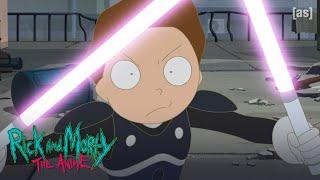 Morty Chased in VR | Rick and Morty: The Anime | adult swim