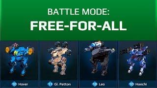 War Robots Free-For-All Gameplay Hover Patton Leo Haechi