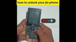 how to unlock your jio phone without password