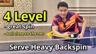 How to make the perfect heavy backspin serve in competition