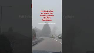 Fail Driving Test if you Don't See this Mini Roundabout on Bolton Test Route #shorts #video #yt #uk