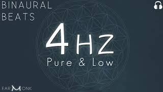 4Hz Theta |  Pure Binaural Beats | 432Hz Based | Low Frequency