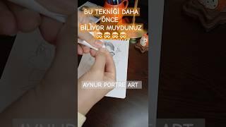 Çok KOLAY teknik #çizimteknikleri #kolayçizim #karakalemçizimi #youtubeshorts #sanat