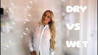 [4k] TRANSPARENT Clothes｜DRY vs WET｜Try on Haul｜SHAN