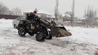 А ваш погрузчик сможет так? Мини погрузчик,мини тест.