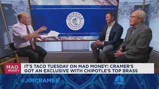 Chipotle Interim CEO Scott Boatwright and President Jack Hartung sit down with Jim Cramer